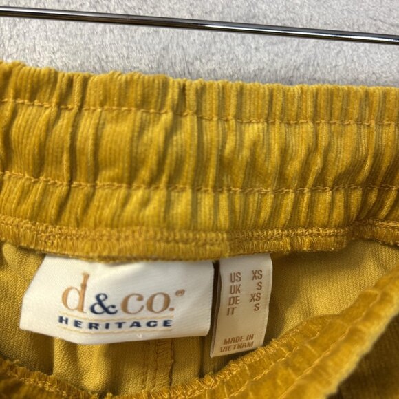 Lot of 3 D&co Denim Co Heritage Corduroy Pants Womens XS Nature Green Tan Yellow - Picture 4 of 14
